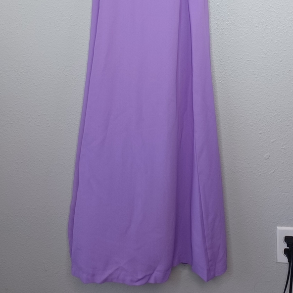 Vintage 60's Purple Mid Century Whimsigoth Prairie Cottagecore Lace Maxi Dress - Picture 4 of 16